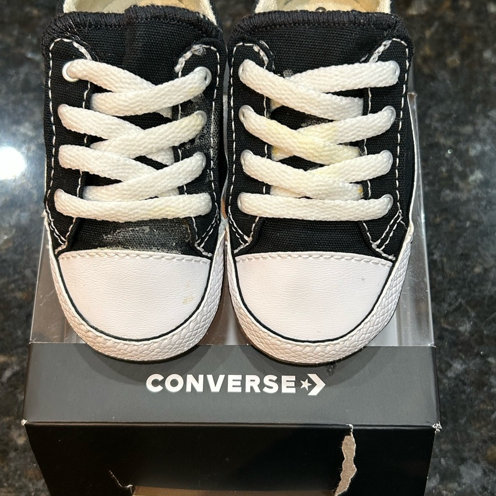 Converse Kids Classic Black and White Sneakers